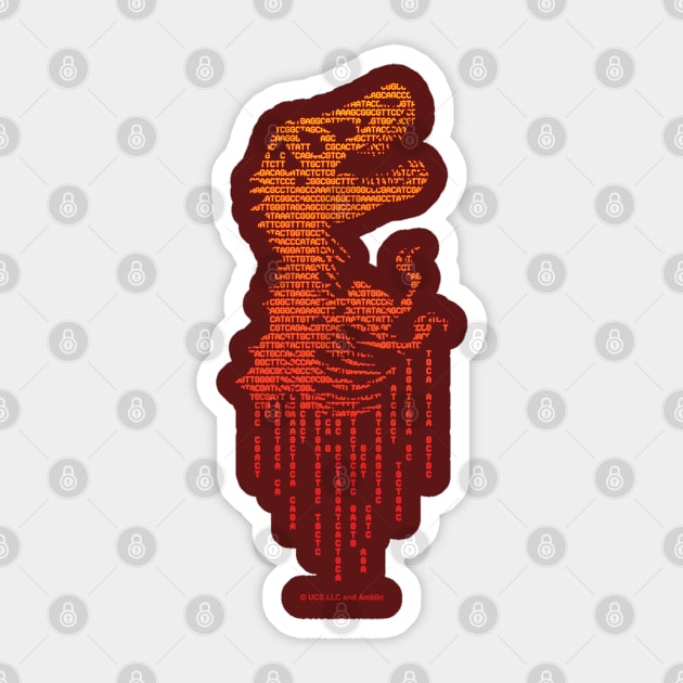 InGen Gattaca T-Rex Dino DNA Sticker by avperth